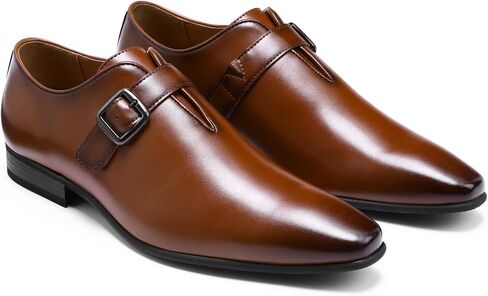 AUSTIN MILL Mens Dress Shoes Monk Strap Plain Toe Oxford Loafers for Business Wedding in Kuwait