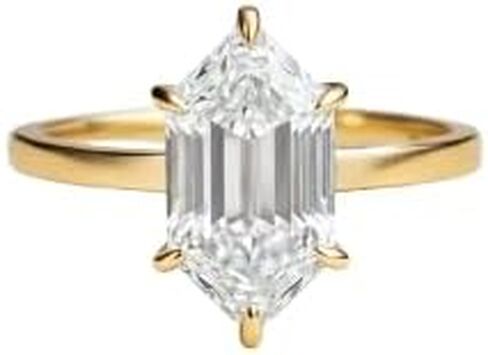 CZ Dutch Marquise Cut 18K Gold Plated Silver Ring | Elegant Solitaire Ring for Women | Hypoallergenic Fine Jewelry in Saudi Arabia
