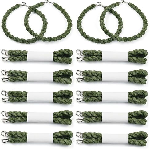 24 PCS Boot Blousers with Metal Hooks – Adjustable Elastic Boot Straps for Military, Tactical, Cowboy, Work Boots – Trouser Blousing Straps for Army Navy Air Force Uniform, Camo Pants (Green) in Saudi Arabia