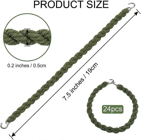 24 PCS Boot Blousers with Metal Hooks – Adjustable Elastic Boot Straps for Military, Tactical, Cowboy, Work Boots – Trouser Blousing Straps for Army Navy Air Force Uniform, Camo Pants (Green) in Saudi Arabia