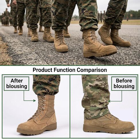 24 PCS Boot Blousers with Metal Hooks – Adjustable Elastic Boot Straps for Military, Tactical, Cowboy, Work Boots – Trouser Blousing Straps for Army Navy Air Force Uniform, Camo Pants (Green) in Saudi Arabia