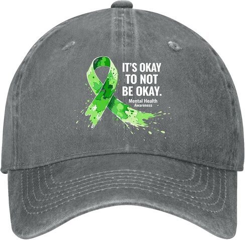 Mental-Health Awareness It's Okays to Not Be Okay. Hat for Mens Stylish Washed in Kuwait