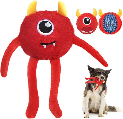 Fida Dog Chew Toys for Aggressive Chewers(3in1), Squeaky Dog Toys for Large Dogs, Interactive Dog Toys to Keep Them Busy, Dog Ball for Small, Medium and Large Dogs(Large, Orange) in Kuwait