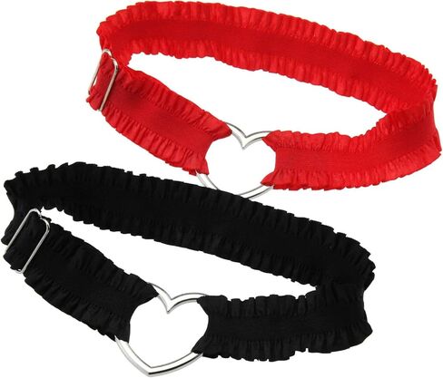 Lace Heart Leg Garter, Adjustable Elastice Thigh Garters Belt for Women Parties in Kuwait