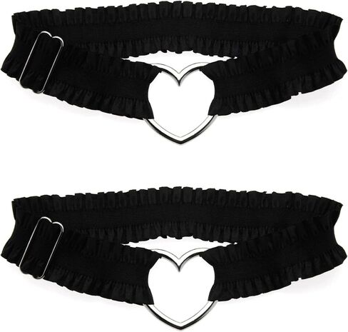 Lace Heart Leg Garter, Adjustable Elastice Thigh Garters Belt for Women Parties in Kuwait