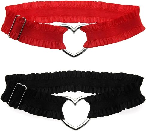 Lace Heart Leg Garter, Adjustable Elastice Thigh Garters Belt for Women Parties in Kuwait