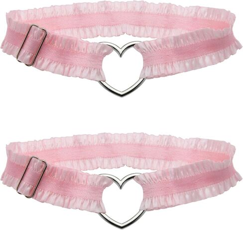 Lace Heart Leg Garter, Adjustable Elastice Thigh Garters Belt for Women Parties in Kuwait