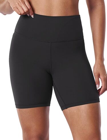 K-Swiss Women's Biker Shorts - No Front Seam 6" High Waisted Stretchy Soft Yoga Gym Workout Shorts in Kuwait