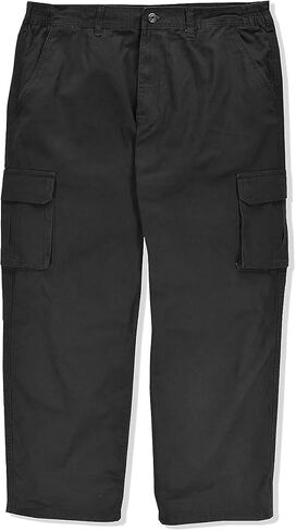 Full Blue Big & Tall Men's Cargo Pants 100% Cotton 68 X 32 Black #562A in Saudi Arabia