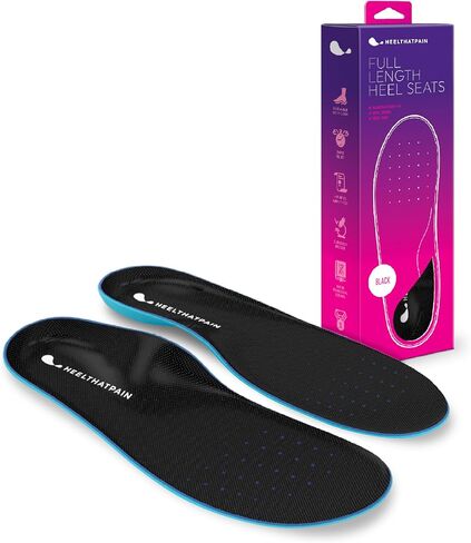 Heel That Pain® High Arch Sole Seats® Insoles for Plantar Fasciitis, Heel Spurs and Heel Pain with Fascia-Bar® Technology, Orthotic Inserts - Large (Women's 9-10.5, Men's 7.5-10) in Saudi Arabia