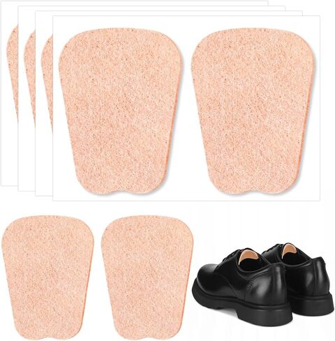 4Pair Felt Tongue Pads for Shoes, Adhesive Shoe Tongue Pads for Men Women | Soft Self-Adhesive Non-slip Tongue Pad to Fill the Instep Space for Men Women Boots, Leather Shoes, Dress Shoes, Loafers in Kuwait
