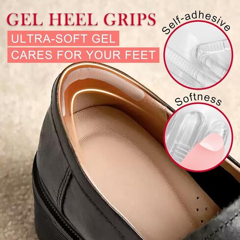3/4 Gel High Heel Insoles,Clear Self-Adhesive Arch Support for Foot Pain Relief, Gel Shoe Inserts for Heels, Flats, Dress Shoes, and Sandals in Kuwait