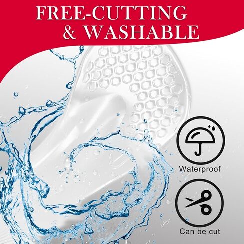 3/4 Gel High Heel Insoles,Clear Self-Adhesive Arch Support for Foot Pain Relief, Gel Shoe Inserts for Heels, Flats, Dress Shoes, and Sandals in Kuwait