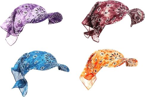 Unisex Paisley Print Hat Square Scarf Bandana Cap Headscarf Baseball Cap Outdoor Sun Visor Hats Hip Hop in Saudi Arabia