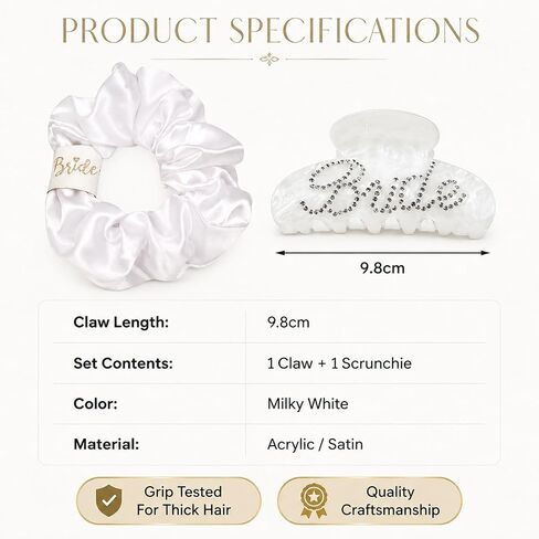 Degpum Bride Socks for Women,Scrunchy and Hair Clip Bride Gifts Bachelorette Party Favor Wedding Wifey Gifts for the Bride Cotton Socks for Bridesmaid Gift,Bachelorette Party Gift in Kuwait