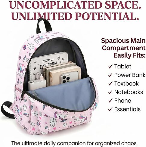 3-Piece Magical Storage Bag Set, Waterproof Lightweight Organizer Bags, Comfortable Daypack for Adventures, Unicorn in Kuwait