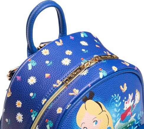 حقيبة نهارية صغيرة من الجلد النباتي مقاس 11 بوصة من Wondapop Disney Alice In Wonderland Garden Tea Party in Kuwait
