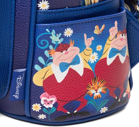حقيبة نهارية صغيرة من الجلد النباتي مقاس 11 بوصة من Wondapop Disney Alice In Wonderland Garden Tea Party in Kuwait