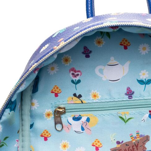 حقيبة نهارية صغيرة من الجلد النباتي مقاس 11 بوصة من Wondapop Disney Alice In Wonderland Garden Tea Party in Kuwait
