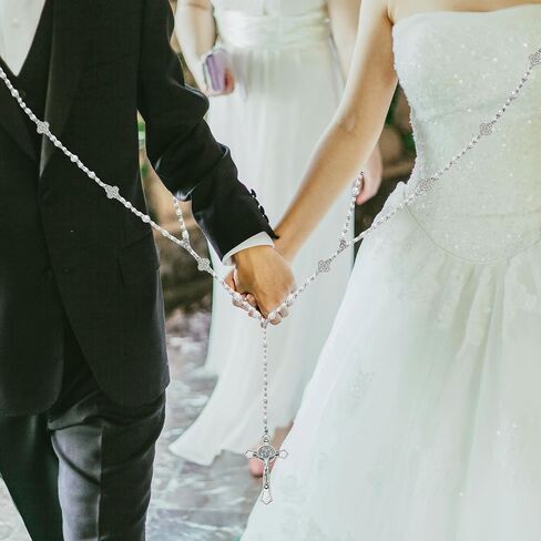 Lazo Para Boda Catolica, Lazo De Bodas Para Los Novios, Wedding Lasso for Ceremony Catholic, Silver. in Saudi Arabia