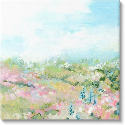Stupell Industries Pastel Cloudy Meadow Canvas Wall Art by June Erica Vess in Kuwait