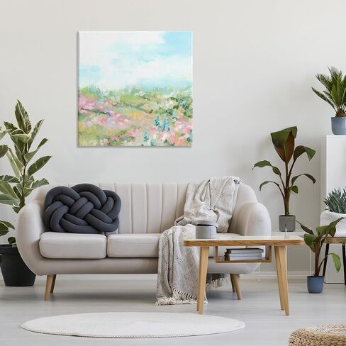 Stupell Industries Pastel Cloudy Meadow Canvas Wall Art by June Erica Vess in Kuwait