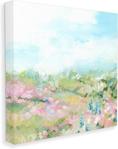 Stupell Industries Pastel Cloudy Meadow Canvas Wall Art by June Erica Vess in Kuwait