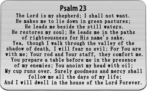Gzrlyf Psalm 23 Wallet Card the Lord is My Shepherd Religious Gifts for Christian Inspirational Gifts (Wallet Card) in Saudi Arabia
