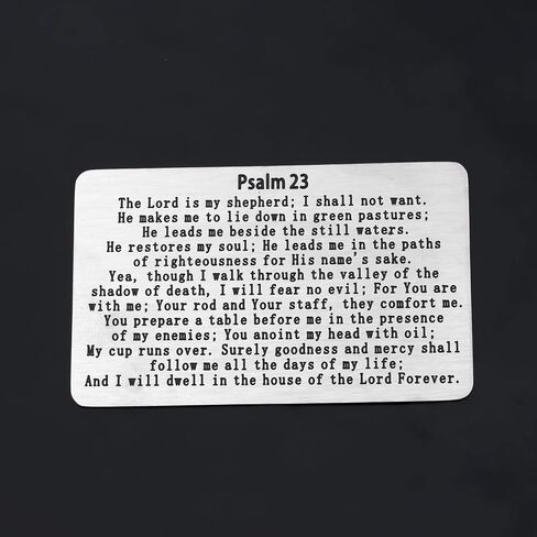 Gzrlyf Psalm 23 Wallet Card the Lord is My Shepherd Religious Gifts for Christian Inspirational Gifts (Wallet Card) in Saudi Arabia