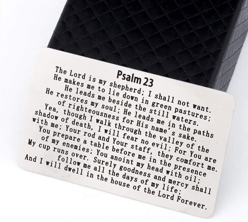 Gzrlyf Psalm 23 Wallet Card the Lord is My Shepherd Religious Gifts for Christian Inspirational Gifts (Wallet Card) in Saudi Arabia