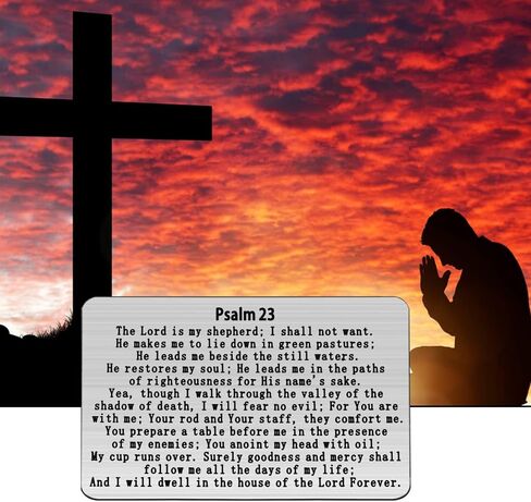 Gzrlyf Psalm 23 Wallet Card the Lord is My Shepherd Religious Gifts for Christian Inspirational Gifts (Wallet Card) in Saudi Arabia