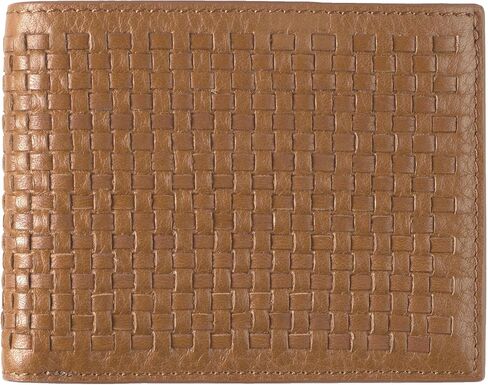Johnston & Murphy Men's Kingston Woven Billfold, Brown, One Size in Saudi Arabia