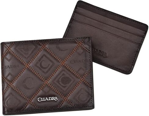 Cuadra Men's Brown Wallet Bovine Leather with Card Holder (Brown) in Kuwait