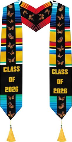 Romart Graduation Stole Class of 2026, Mexican Serape Nursing First Generation Graduation Sash with Tassel Unisex Adults, 72" in Saudi Arabia