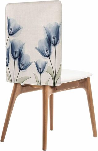 Ombre Green Chair Back Covers for Dining Chairs, Abstract Geometric Back Chair Covers Set of 4, Washable Removable Spring Modern Gradient Art Chair Slipcover Protector for Holiday Kitchen Party Decor in Saudi Arabia