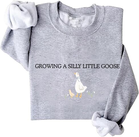 Growing A Silly Little Goose Sweatshirt, Pregnancy Announcement Shirts, Baby Announcement Shirts Women Men in Saudi Arabia