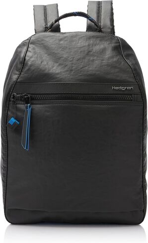 حقيبة ظهر Hedgren VOGUE LARGE - أمان بسحاب خلفي، جيب مبطن للكمبيوتر اللوحي، حماية RFID، أشرطة قابلة للتعديل ونايلون طارد للماء - 8.03 لتر (أسود) in Kuwait