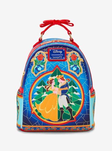 Loungefly Disney Beauty and the Beast Stained Glass Mini Backpack — BoxLunch Exclusive MULTI NONE in Kuwait