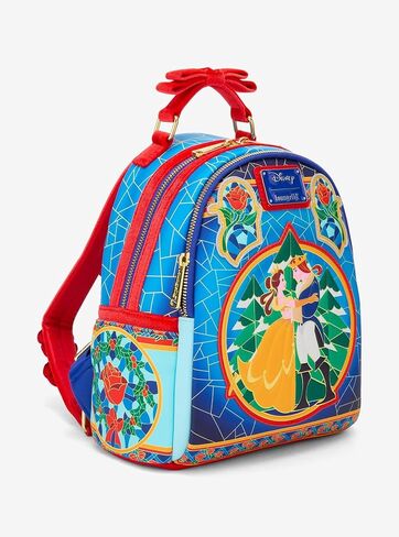Loungefly Disney Beauty and the Beast Stained Glass Mini Backpack — BoxLunch Exclusive MULTI NONE in Kuwait
