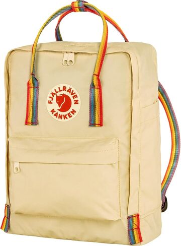 Fjallraven Kanken Rainbow Unisex Backpacks Size OS, Color: Light Oak/Rainbow Pattern in Saudi Arabia