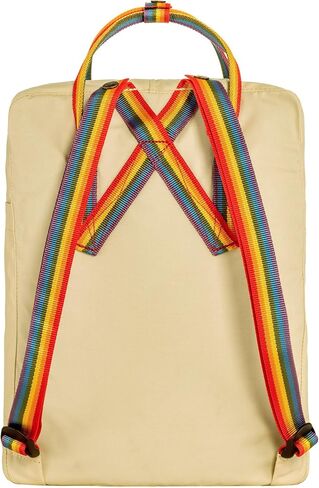 Fjallraven Kanken Rainbow Unisex Backpacks Size OS, Color: Light Oak/Rainbow Pattern in Saudi Arabia