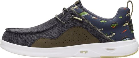 HEYDUDE Men's Wally Hey2O Fishing Slip On Shoe | Lightweight Easy On Mesh Water Shoe with Drainage Outsole in Kuwait
