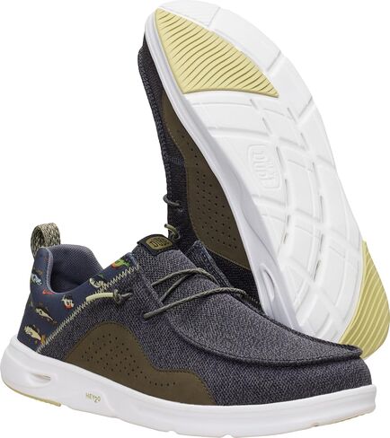 HEYDUDE Men's Wally Hey2O Fishing Slip On Shoe | Lightweight Easy On Mesh Water Shoe with Drainage Outsole in Kuwait