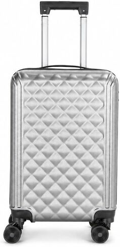 20 Inch Carry On Luggage, Lightweight Hard Shell Rolling Suitcase with Spinner Wheels, Airline Approved Hardside Travel Suitcase with Telescoping Handle (Steel Blue) in Saudi Arabia