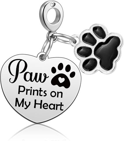 Memorial Gift for Family Friends Dog Cat Pendant Charm Sympathy Remembrance Gifts Grieving Jewelry Gift Charm for Bracelets Necklace in Kuwait