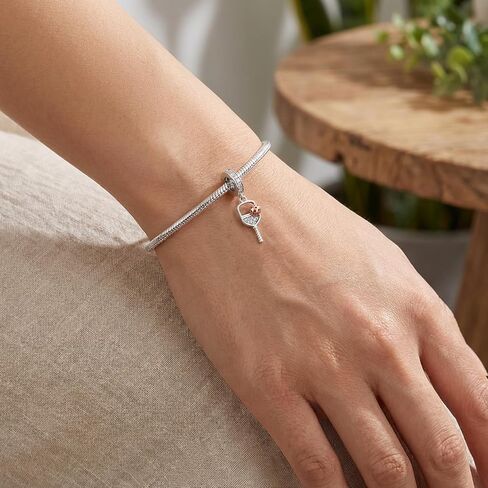 Pickleball Charms for Bracelet 925 Sterling Silver Sports Charms Pickleball Jewelry Gifts for Women Pickleball Lovers in Saudi Arabia