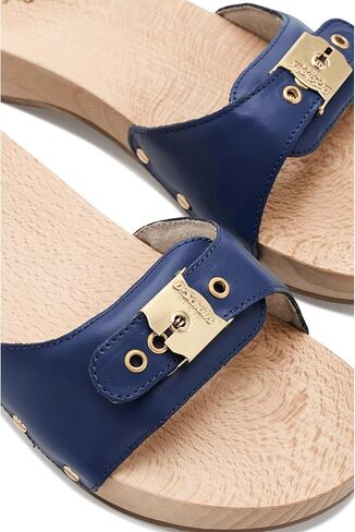 Dr. Scholl's, Womens, Original Pescura Slide Sandals, Navy, 9, Medium in Saudi Arabia