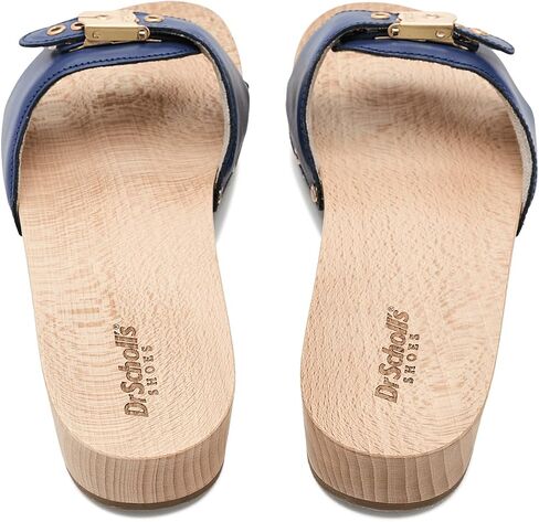 Dr. Scholl's, Womens, Original Pescura Slide Sandals, Navy, 9, Medium in Saudi Arabia