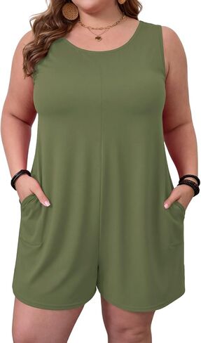 Ninee Plus Size Athletic Workout Hot Shot Tee Romper Casual Jumpsuits Overalls Beach Outfits 2026 Jumpers in Saudi Arabia