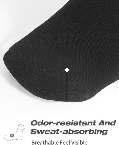 Disposable Low Cut Ankle Socks for Men and Women, Non-Slip Breathable Deodorant Casual Athletic Running Socks, One Size, Black, 10 Pairs in Kuwait
